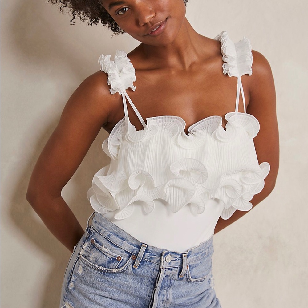 Free People For the Frill of It Bodysuit